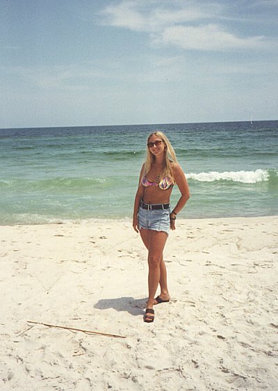 Lisa at the beach